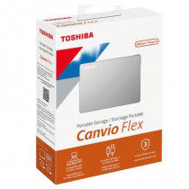 Disco Duro Externo Toshiba Canvio Flex 2.5" 4TB USB Plata para Mac/PC [ HDTX140XSCAA ]