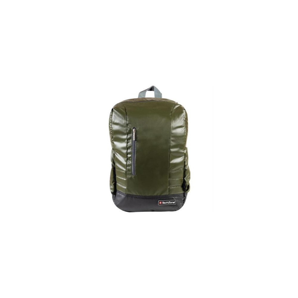 Mochila Techzone Waterproof para Laptop Color Verde-Gris y Negro [ TZ16LBP23 ]