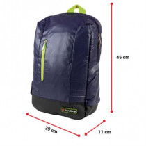 Mochila Techzone 15.6" Waterproof Plstico Tipo Chamarra para Laptop Color Azul-Verde y Negro [ TZ16LBP21 ]