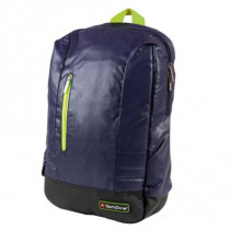 Mochila Techzone 15.6" Waterproof Plstico Tipo Chamarra para Laptop Color Azul-Verde y Negro [ TZ16LBP21 ]