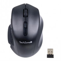 Mouse Inalmbrico TechZone 3200 DPI 6 Botones 10m Conexin USB Color Negro [ TZMOUG205-INA ]