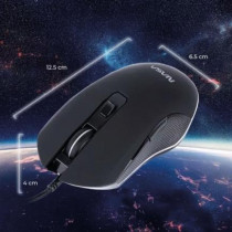 Mouse TechZone NASA Gamer RGB NS-GM05 con LED Color Negro [ NS-GM05 ]