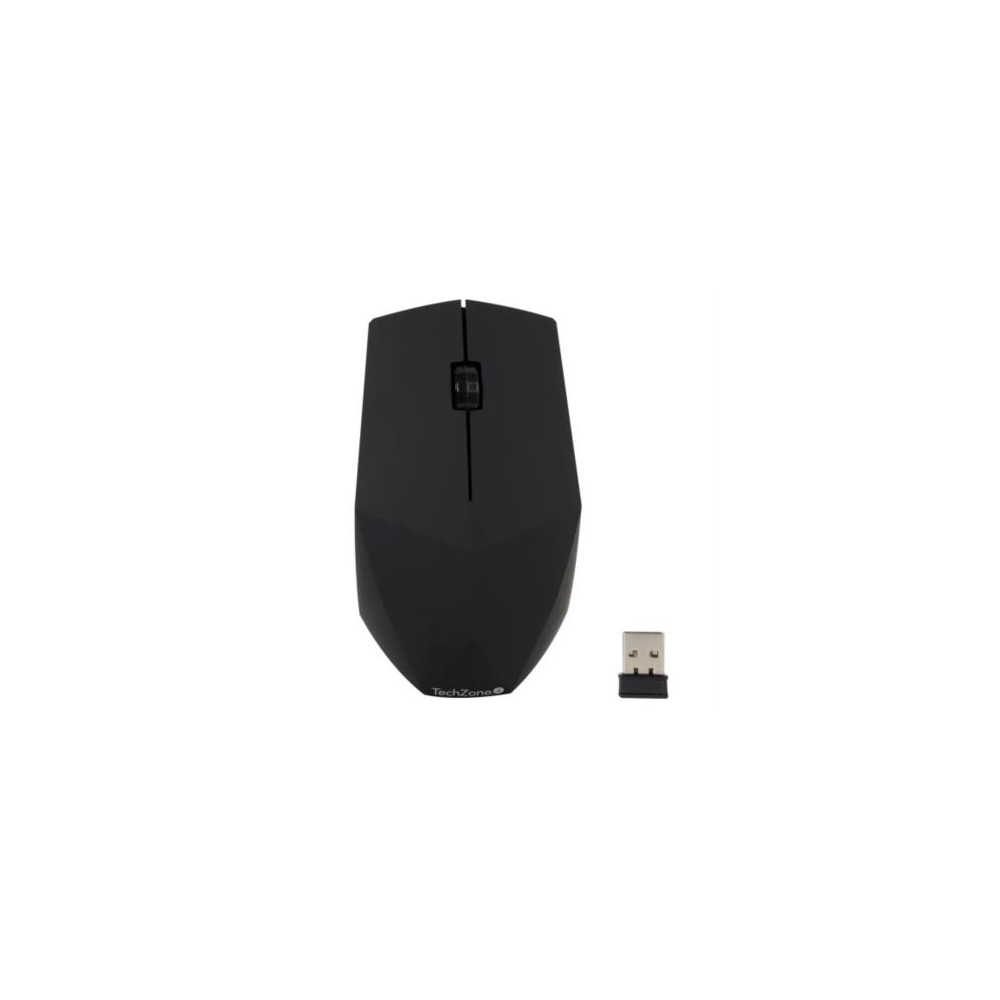 Mouse TechZone Prisma Inalmbrico 2.4Ghz 1200dpi 2 Pilas AA Color Negro [ TZ19MOU05-INA ]