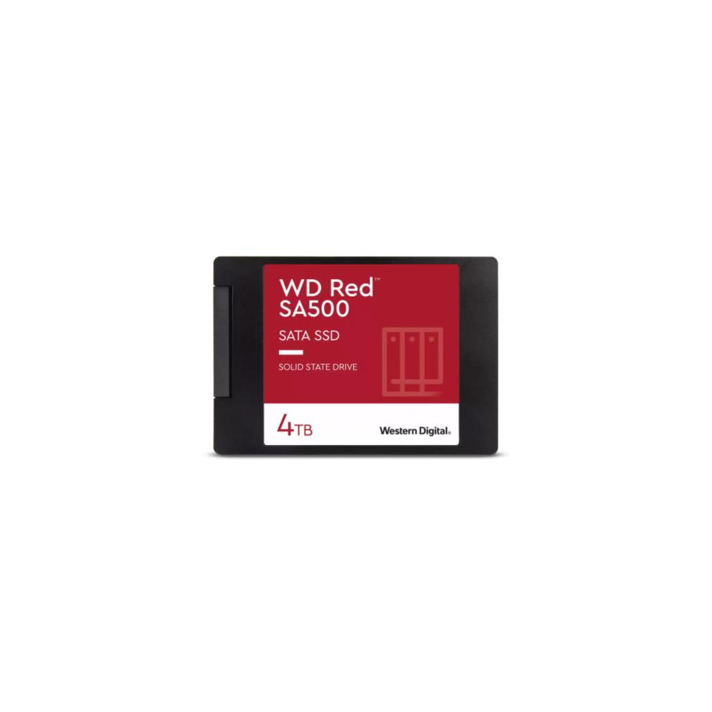 SSD Interno Western Digital Red SA500 4TB 2.5" 7mm SATA lll Lect 560/530 MBs para NAS [ WDS400T1R0A ]