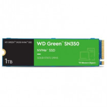 Unidad De Estado Solido SSD Interno Western Digital Green SN350 1TB M.2 2280 PCIe 3.0 NVMe Lect 2400 [ WDS100T2G0C ]