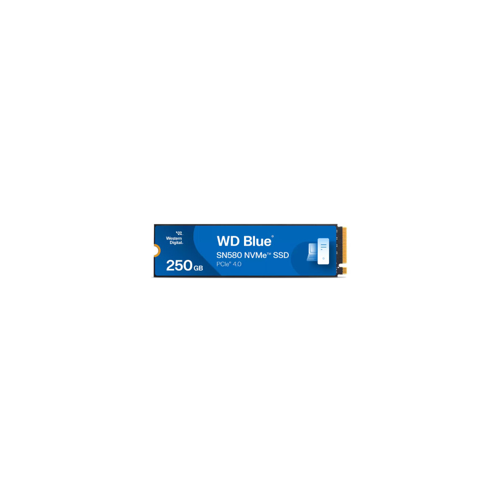 SSD Interno Western Digital Blue SN580 250GB M.2 2280 PCIe 4.0 NVMe Lect 4000/2000 MB/s  WDS250G3B0E [ WDS250G3B0E ]