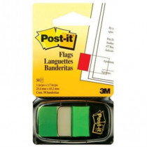 Banderitas 3M 680 Post It Verde 12 Piezas c/50 Hojas c/u [ 680-3 ]