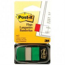 Banderitas 3M 680 Post It Verde 12 Piezas c/50 Hojas c/u [ 680-3 ]