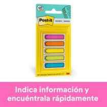 Mini Banderitas 3M Flecha Colores Brillantes 12x43mm 5 colores c/20 c/u caja c/6 estuches2x43mm C/10 [ 684-ARR4 ]