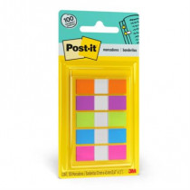 Mini Banderitas 3M Post It Colores Ultra 12mmx43mm C/100 Banderitas [ 683-4AB ]