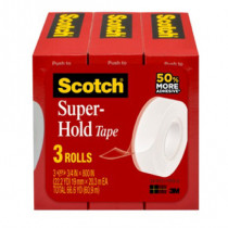 Cinta Scotch 3M Super Adhesiva 0.19 X 25.4 mts C/3 piezas [ 70007070876 ]