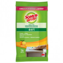 Toallitas Desinfectantes Scotch-Brite Uso General C/16 Pzas [ 857HK-16 ]