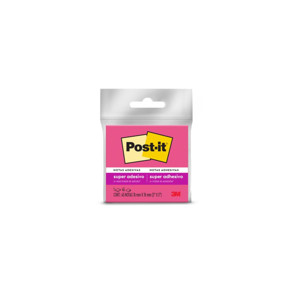 Notas Adhesivas 3M Post It Sper Sticky Opp 3x3" 45 Hojas [ HB004684401 ]