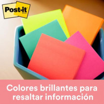 Notas Adhesivas 3M Post It Cubo Nen 3x3 400 Hojas [ 2027-BRT ]