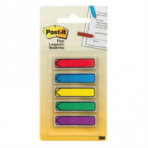 Banderitas 3M Post-it 684-ARR1 Flecha Colores Primarios 0.47x1.7" 5 Blocks con 20 Banderitas C/Block [ 684-ARR1 ]