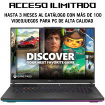 Laptop Asus ROG Strix G814JI 18" Intel Core i9 13980HX Disco duro 2 TB SSD Ram 32 GB Windows 11 Home [ 90NR0D01-M000F0 ]