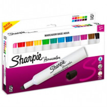 Marcador Acuacolor Sharpie Base Agua Estuche C/12 Pzas [ 2184215 ]