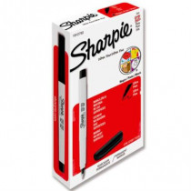 MARCADOR BEROL SHARPIE ULTRA FINO NEGRO C/12 [ 37001B ]