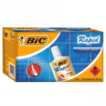 Corrector Lquido BIC Rapid 20ml C/10 Pzas [ 867978 ]