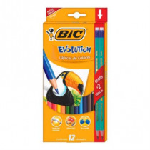 Colores BIC Evolution Mina 3mm Estuche C/12 Pzas [ 511153 ]