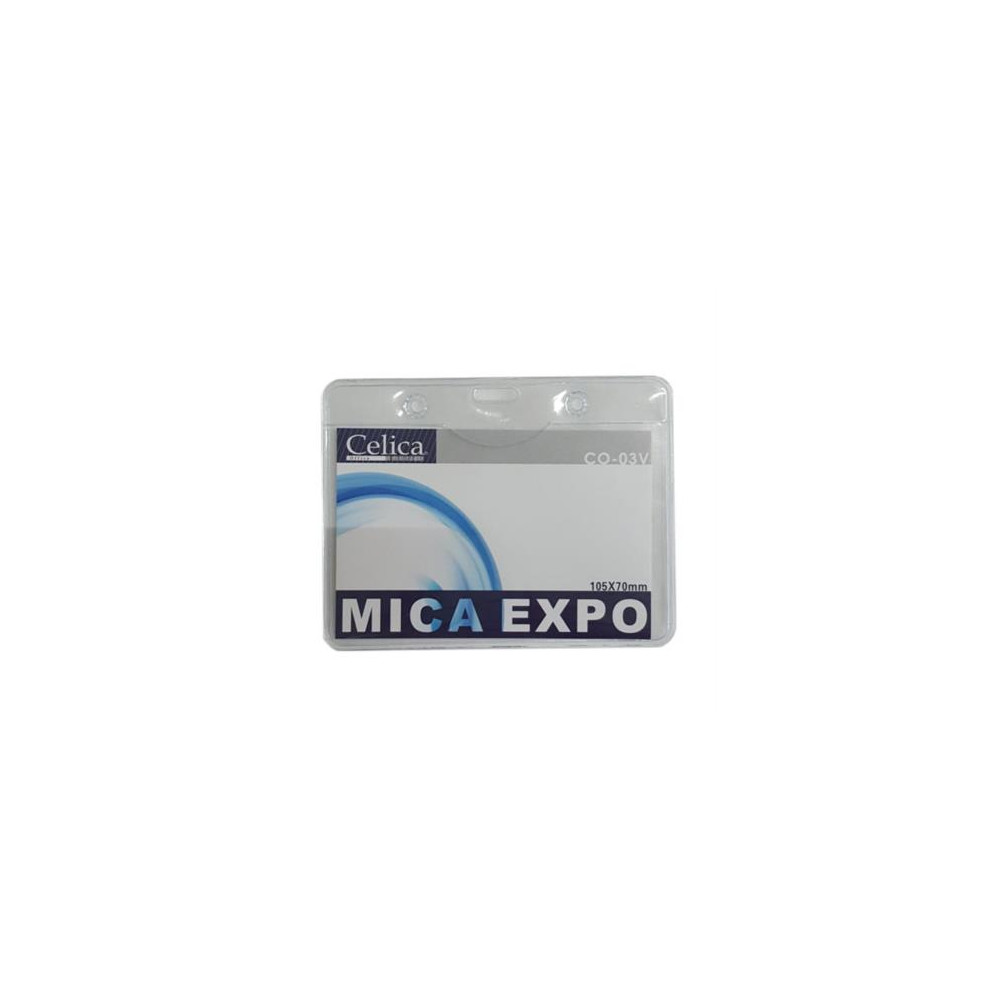 MICA P/GAFETE CELICA HORIZONTAL 105X70MM TRANSP C/10 PIEZAS [ CO-03V ]