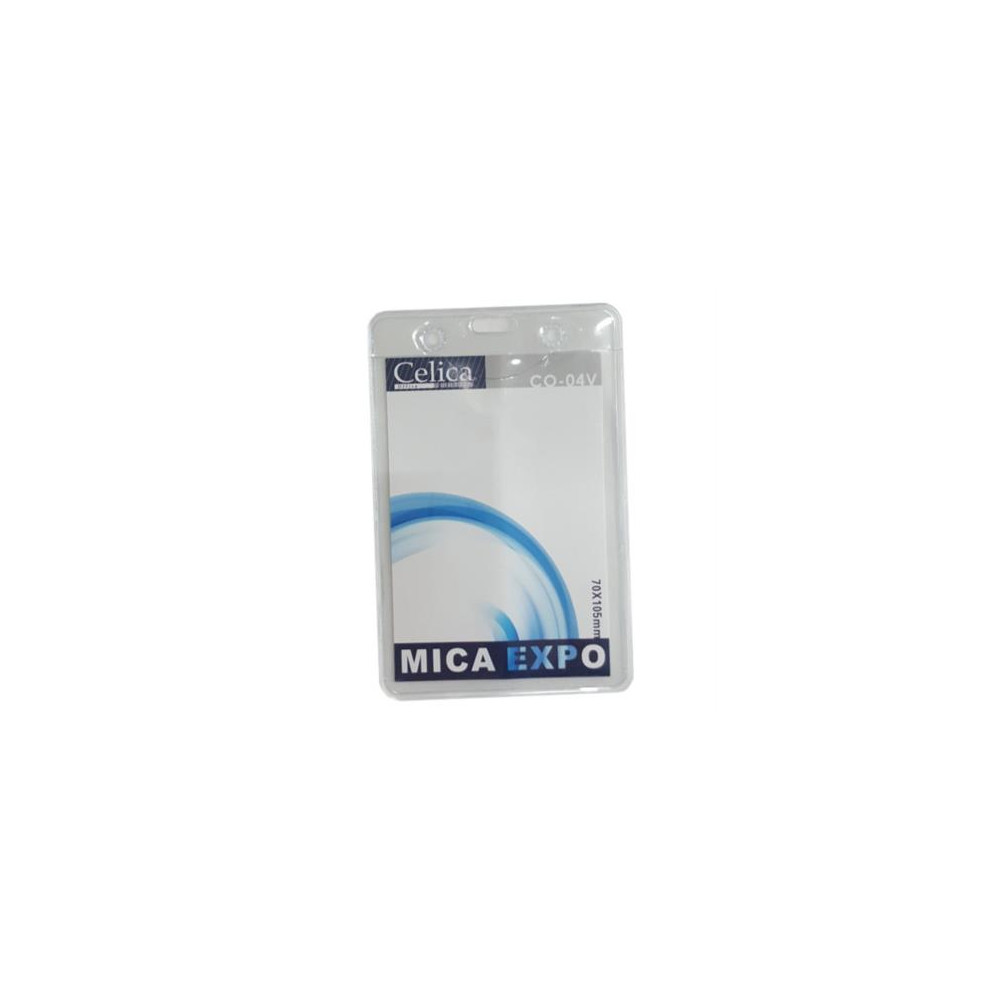 MICA P/GAFETE CELICA VERTICAL 70X105MM TRANSP C/10 PIEZAS [ CO-04V ]