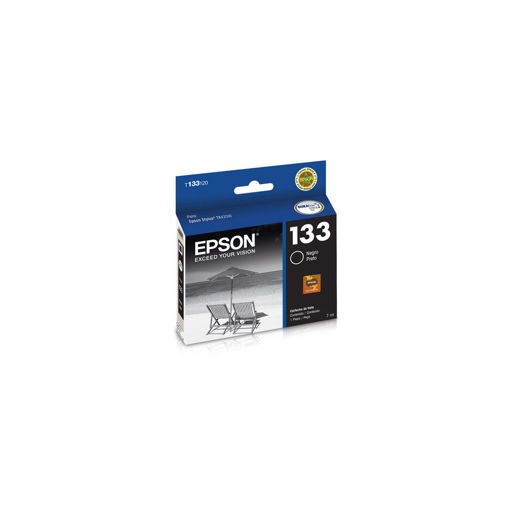 TINTA EPSON 133 STYLUS TX235W TX320F TX420W TX430W NEGRO [ T133120-AL ]