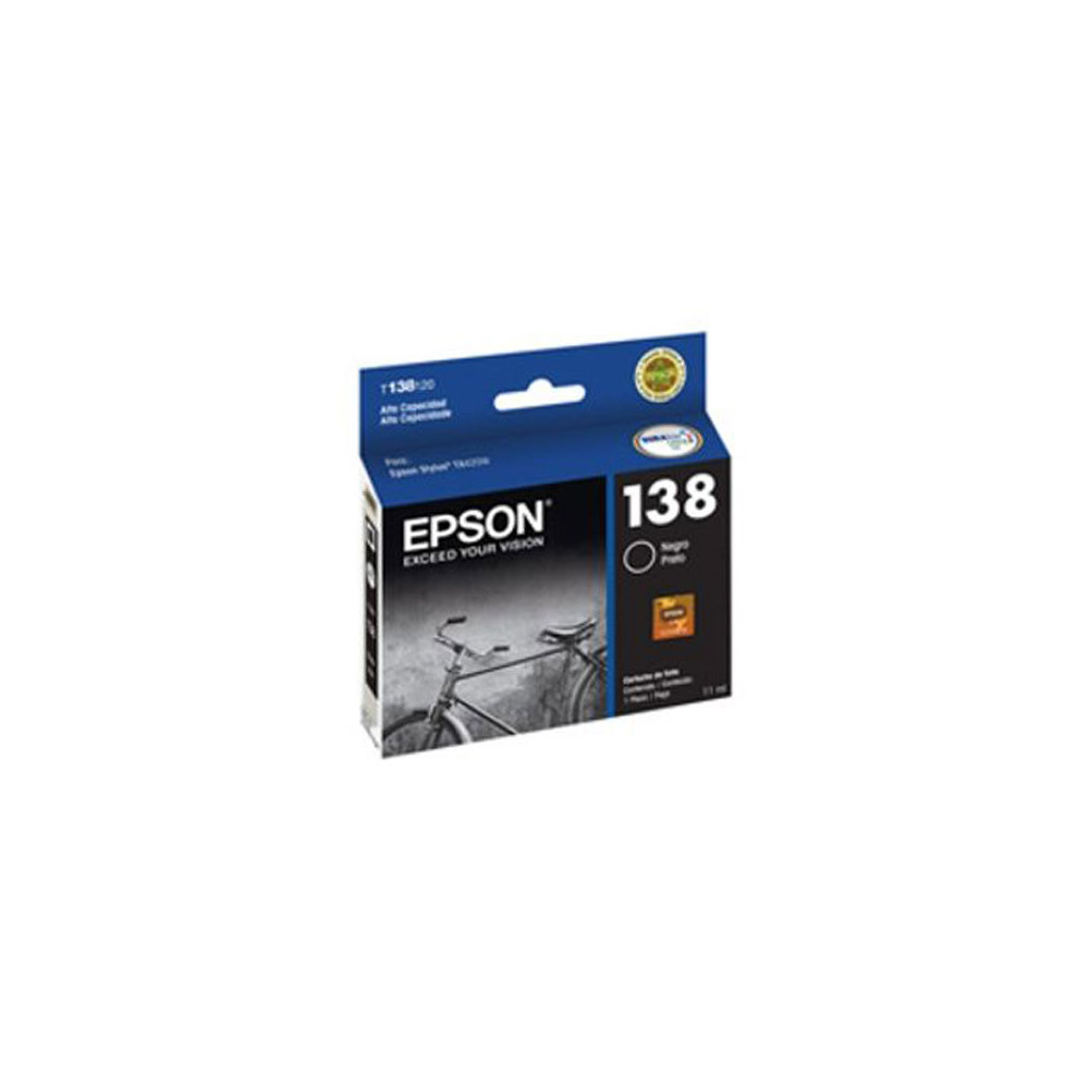 TINTA EPSON 138 STYLUS TX235W TX320F TX420W TX430W NEGRO ALT [ T138120-AL ]