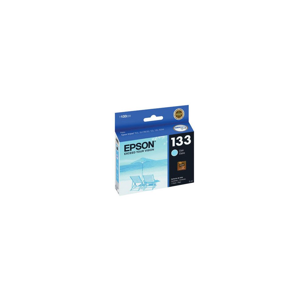 TINTA EPSON 133 STYLUS TX235W TX320F TX420W TX430W CYAN [ T133220-AL ]