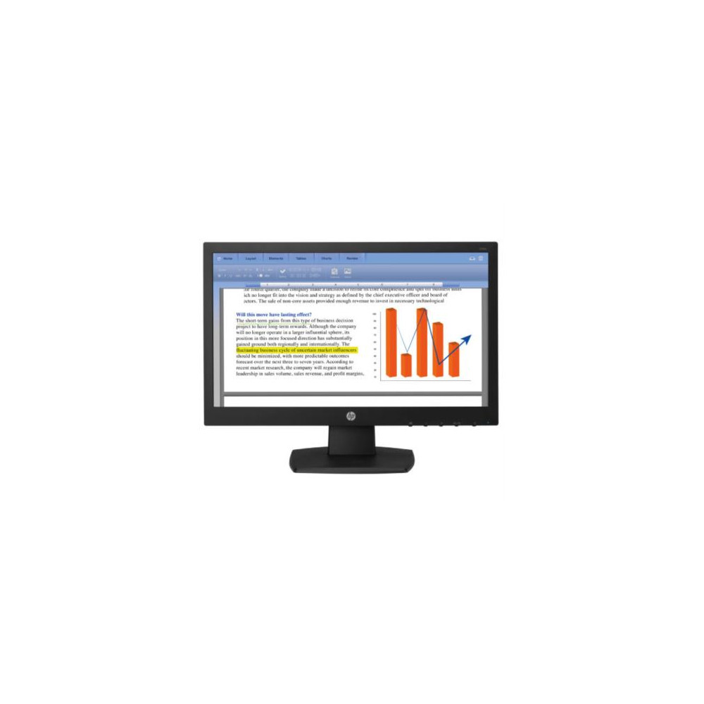 Monitor HP 18.5" Led V194 HD Resolucin 1366x768 Panel TN [ V5E94AAABM ]