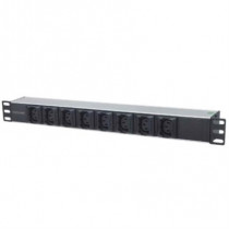 Barra PDU Intellinet Multicontactos 8 Salidas C13 Antidesconexin Rack 19" [ 163651 ]