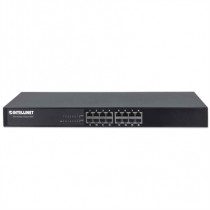 Switch Intellinet Fash Ethernet 16 Puertos Montaje Rack 19" RJ45 10/100 Mbps Color Negro [ 520409 ]