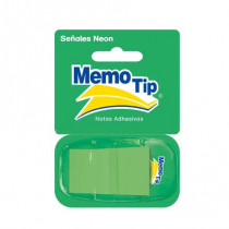 BANDERITAS JANEL SENALES MEMO TIP VERDE C/DESP PET 23X45MM [ 6482345221 ]