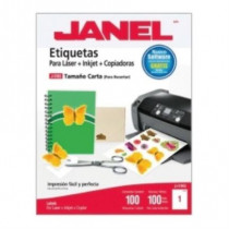 ETIQUETA JANEL 109 LASER 216 X 279 100H C/100 [ 1095165101 ]