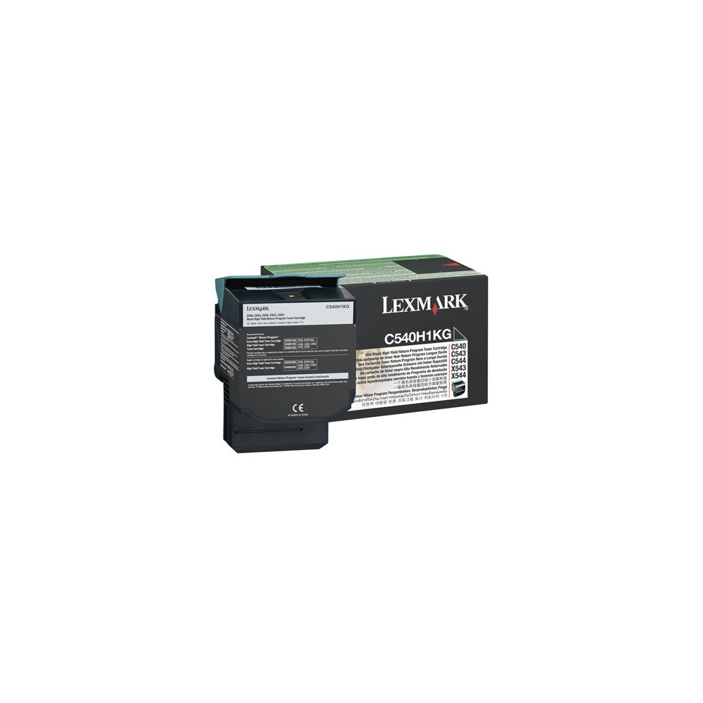 TONER LEXMARK RETURN C540 C543 C544 NEGRO ALTO REN [ C540H1KG ]