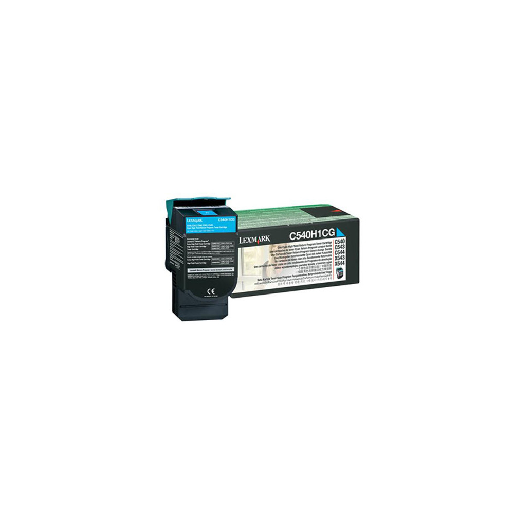 TONER LEXMARK RETURN C540/C543/C544 CYAN ALTO RENDI [ C540H1CG ]