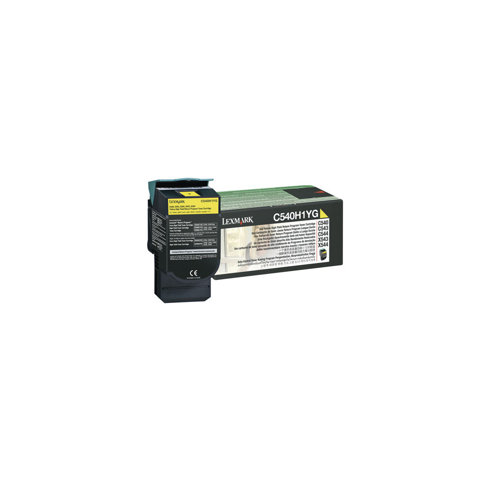 TONER LEXMARK RETURN C540/C543/C544 AMARILLO ALTO R [ C540H1YG ]