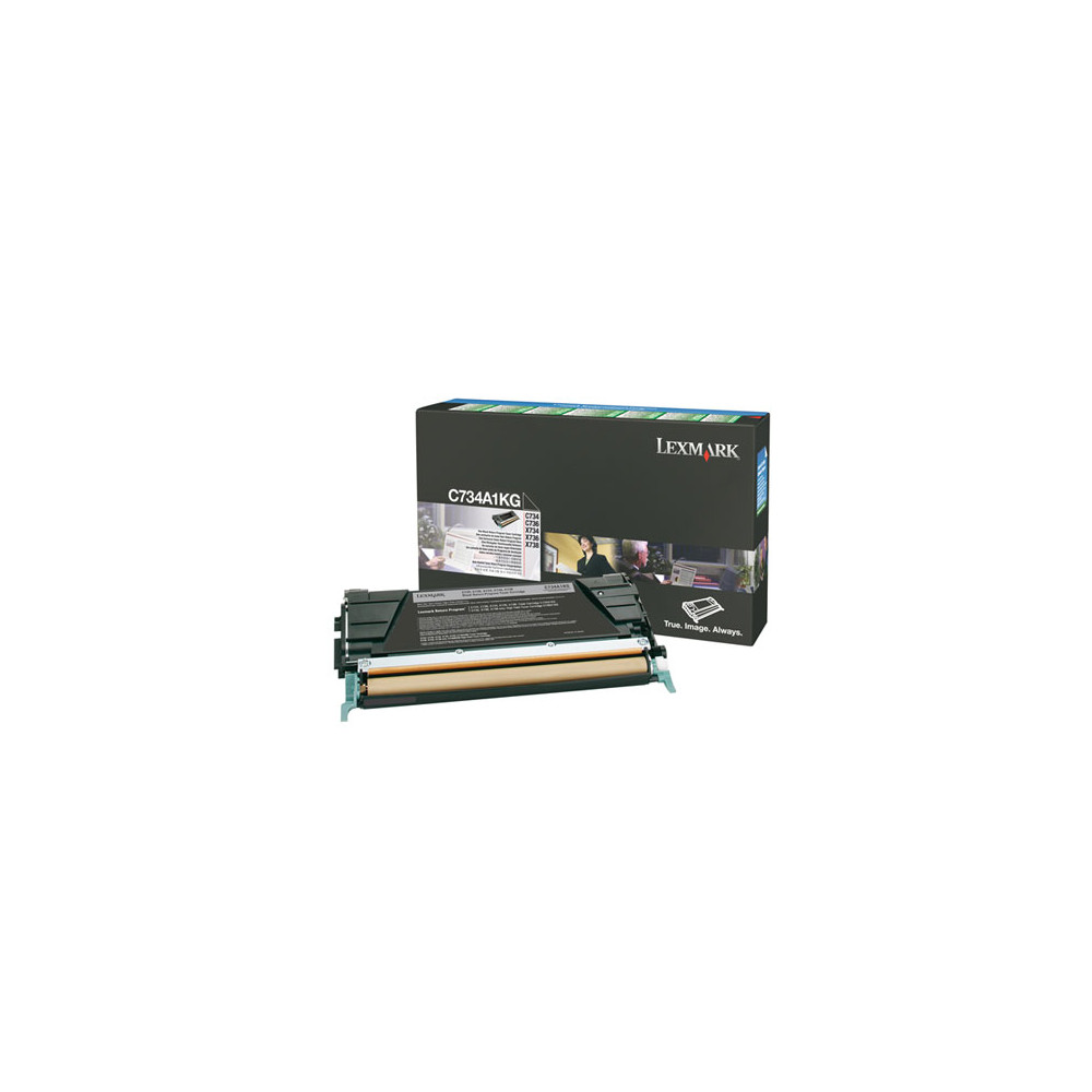 TONER LEXMARK NEGRO 8K RETURN PROG [ C734A1KG ]