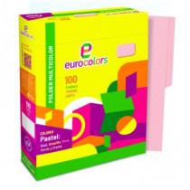 Folder Mapasa Carta Multicolor Color Rosa Pastel Pqte 100F [ PU0034 ]