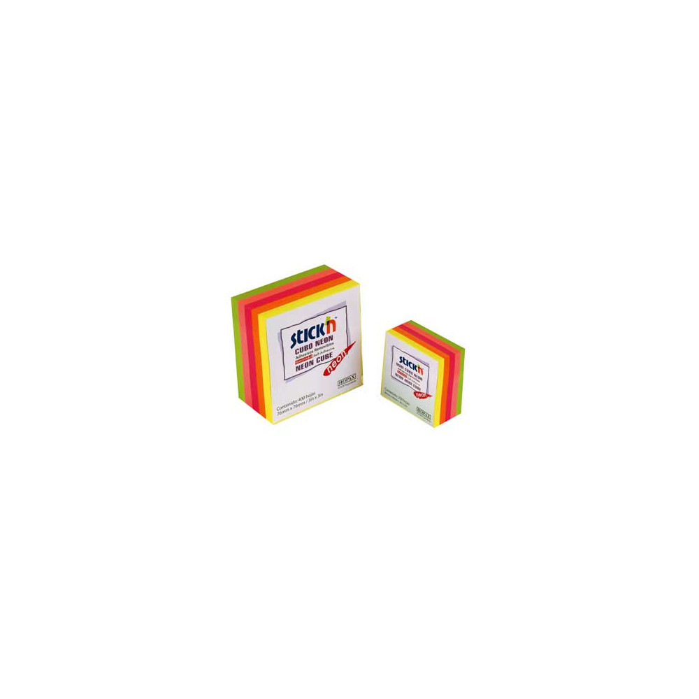 MINI CUBO MAE NEON 5 COLORES 2X2 250 HOJAS [ 21203 ]