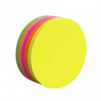 NOTA ADHESIVA MAE CIRCULO NEON 5 COLORES 250HJS 67X76MM [ 21358 ]