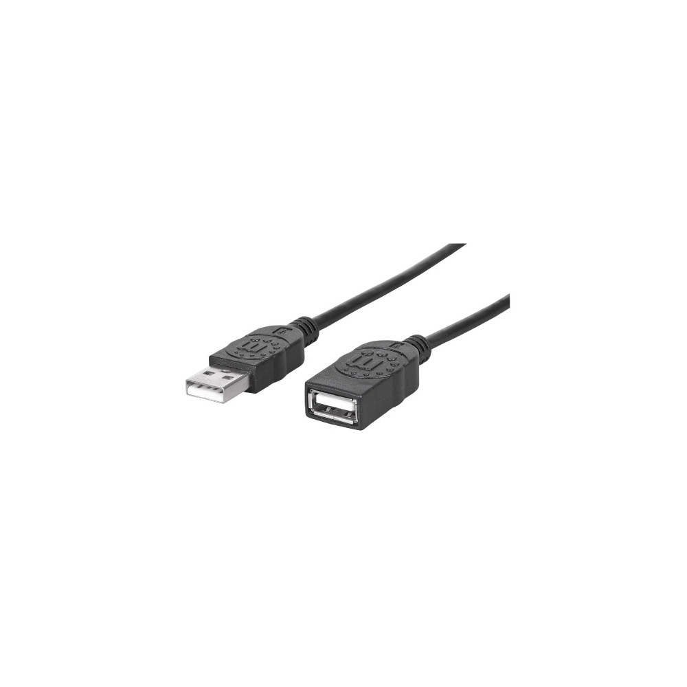 Cable Manhattan USB V2.0 Ext Tipo A  0.9M Negro [ 308519 ]