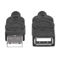 Cable Manhattan USB V2.0 Ext Tipo A  0.9M Negro [ 308519 ]