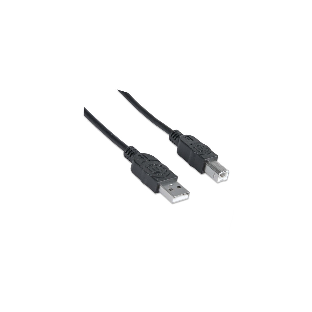 Cable Manhattan USB V2.0 A-B  0.9M Negro [ 306218 ]