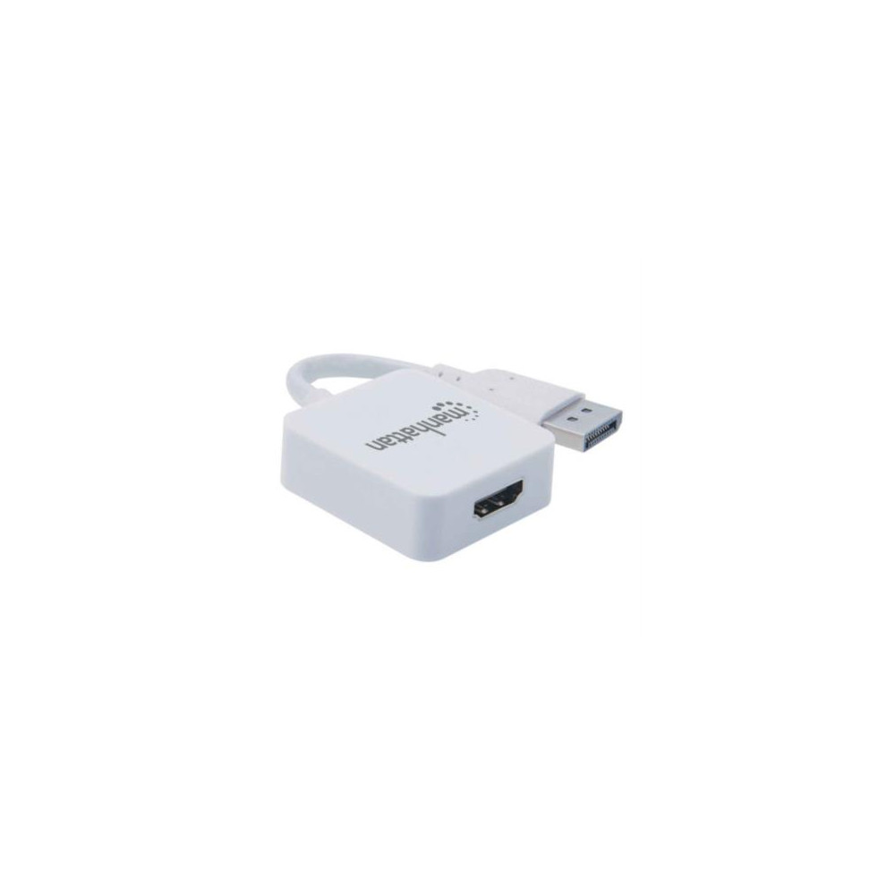 Convertidor Manhattan HDMI-H a Displayport-M 4K Color Blanco [ 152648 ]