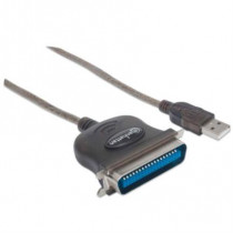 Convertidor Manhattan para Impresora USB-A a Cen36-M 1.8m Color Plata [ 317474 ]