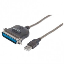 Convertidor Manhattan para Impresora USB-A a Cen36-M 1.8m Color Plata [ 317474 ]