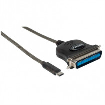 Convertidor Manhattan para Impresora USB-C Full Speed a Paralelo Cen36 1m Color Negro [ 152525 ]