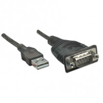 Convertidor Manhattan USB a RS485 Color Negro [ 150439 ]