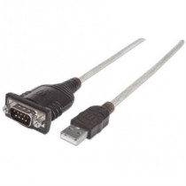 Convertidor Manhattan USB a Puerto Serial Chip PL-2030HXD 45cm [ 151801 ]